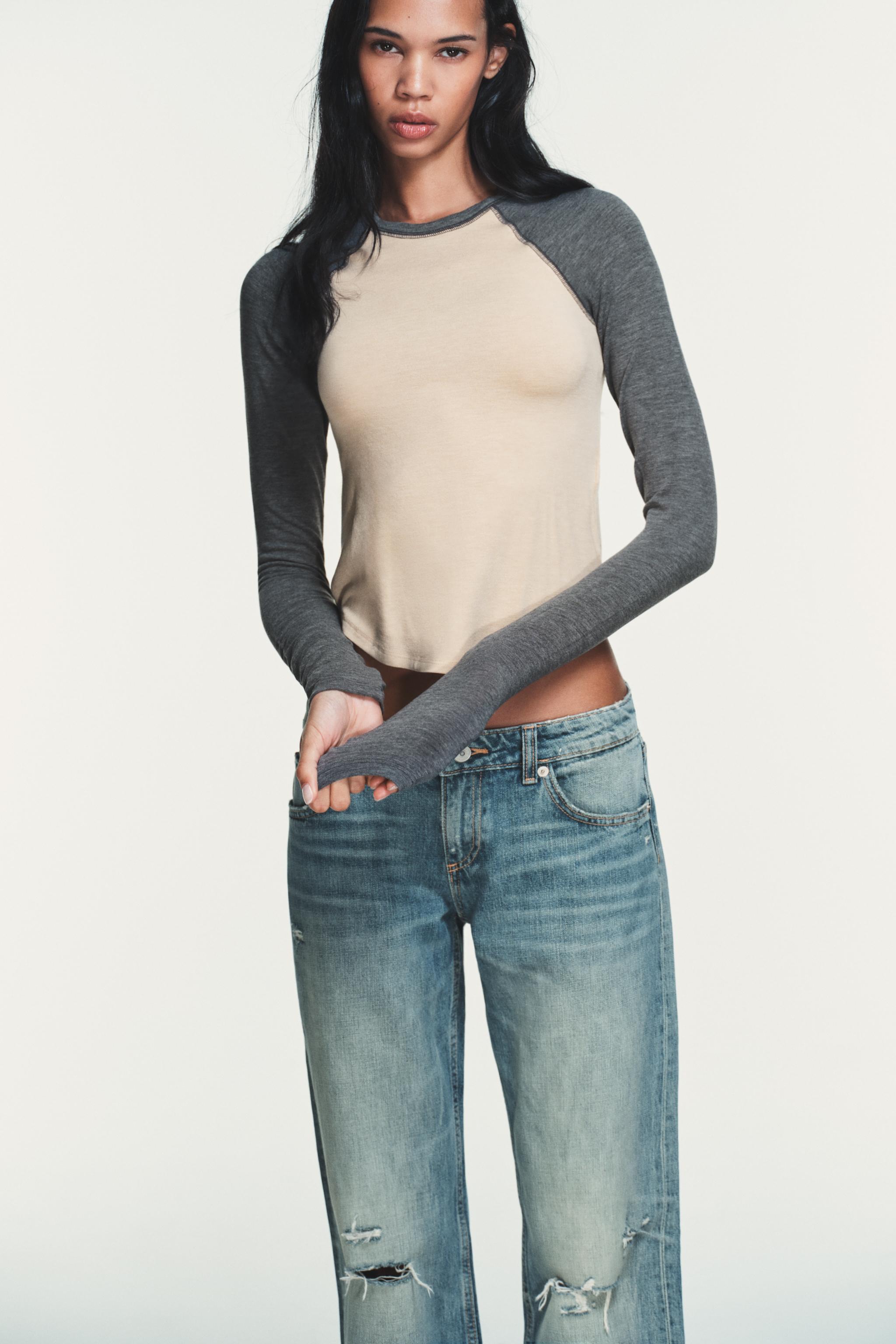 CONTRAST RAGLAN T-SHIRT
